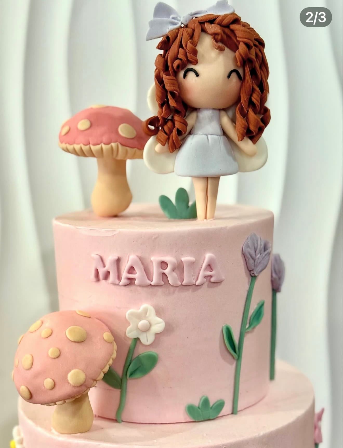 Boneca cogumelos — bolo de comunhão por Fran Benetati, Santa Maria da Feira